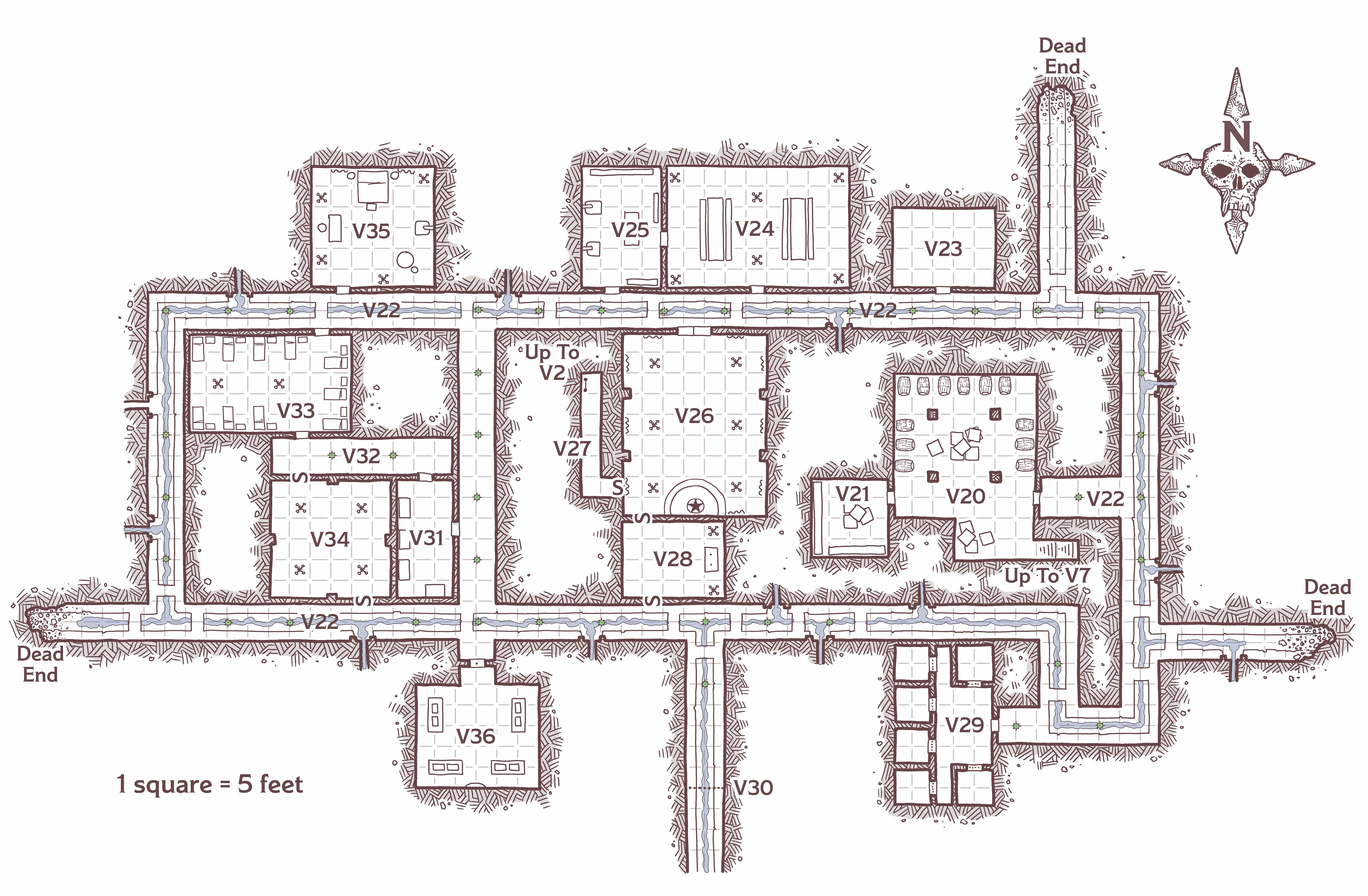 Map 1.6: Under the Villa