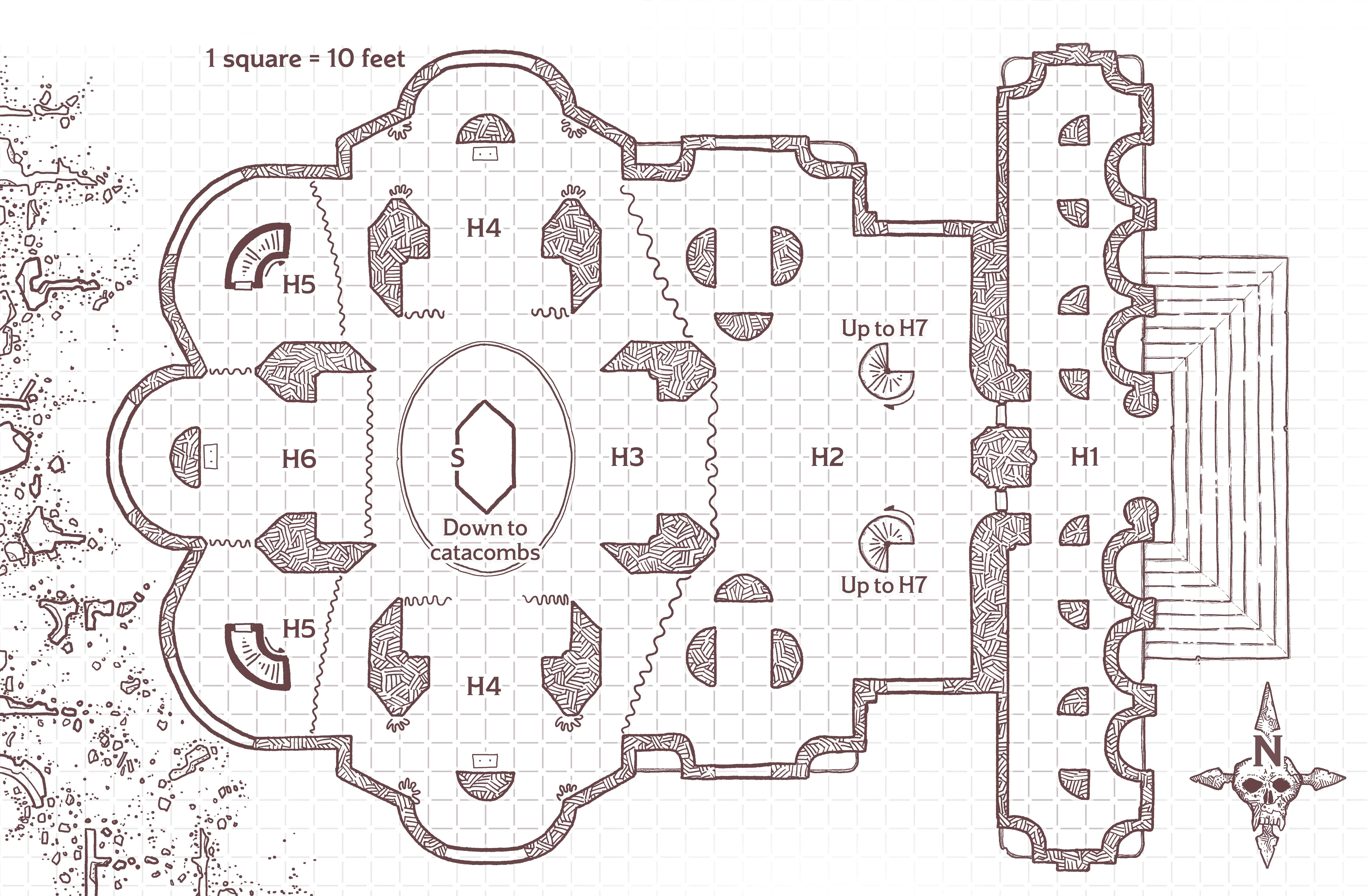 Map 2.2: High Hall Cathedral