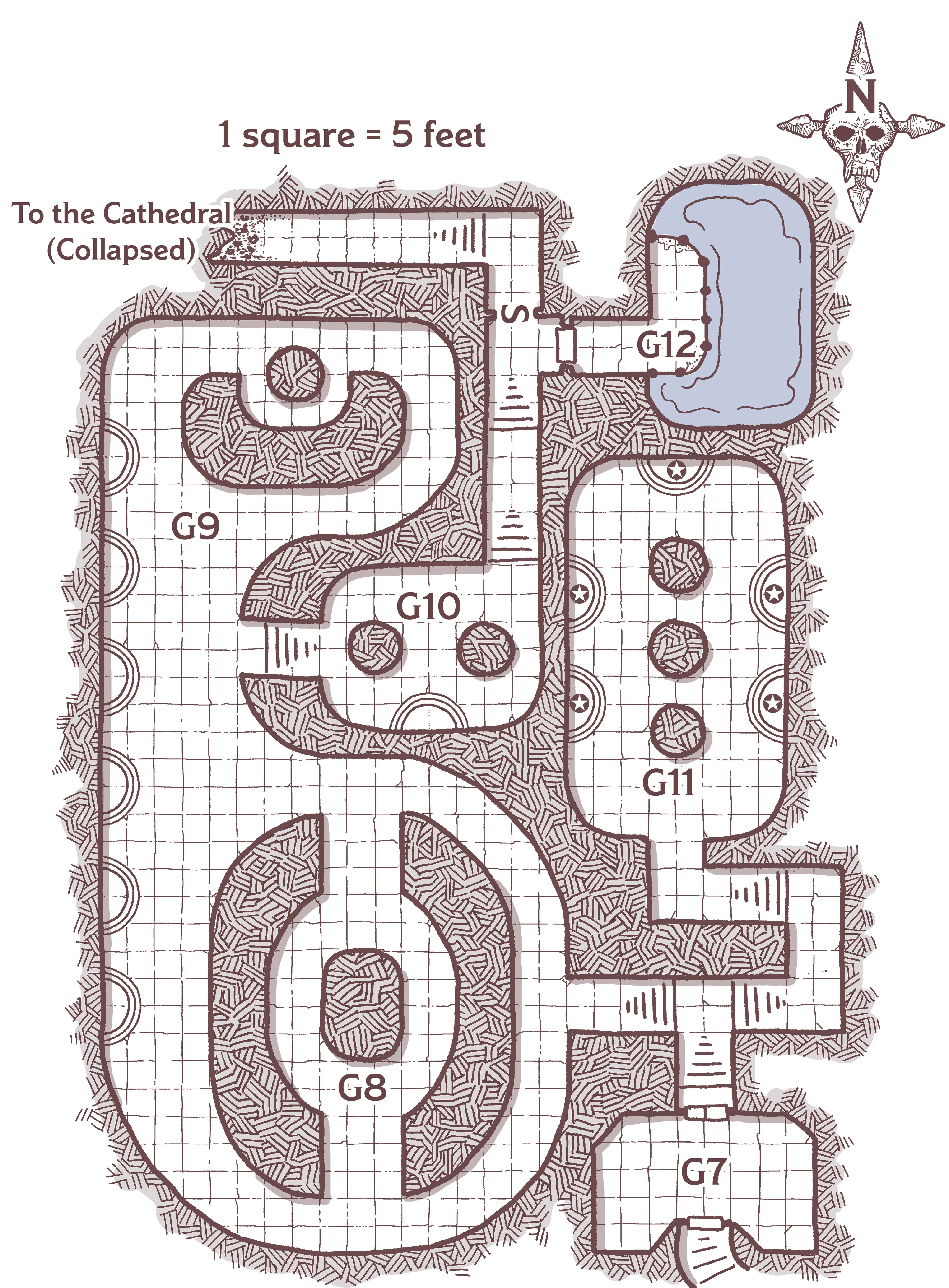 Map 2.6: Grand Cemetery, Ossuary level