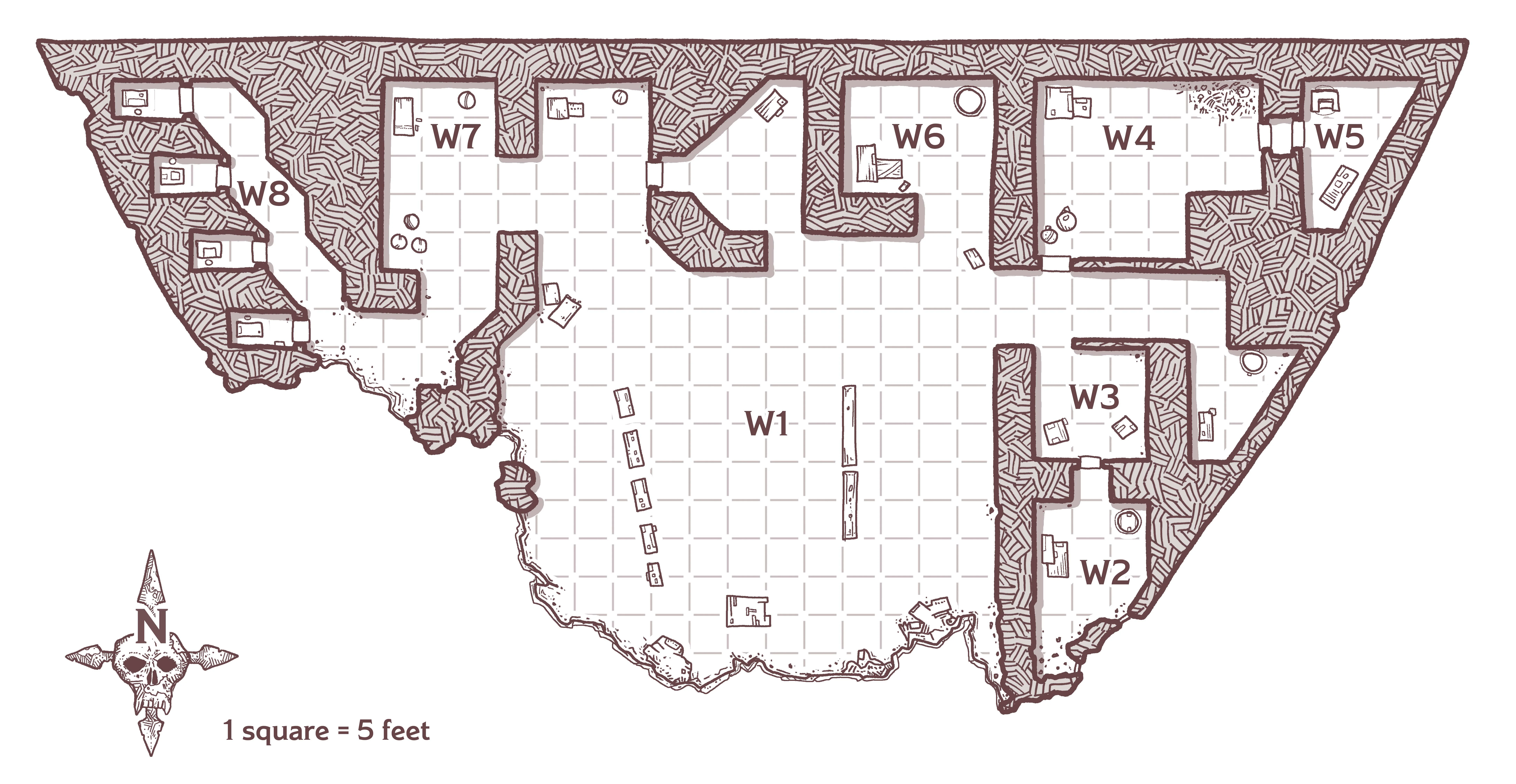Map 3.6: Wrecked Flying Fortress, Command Deck