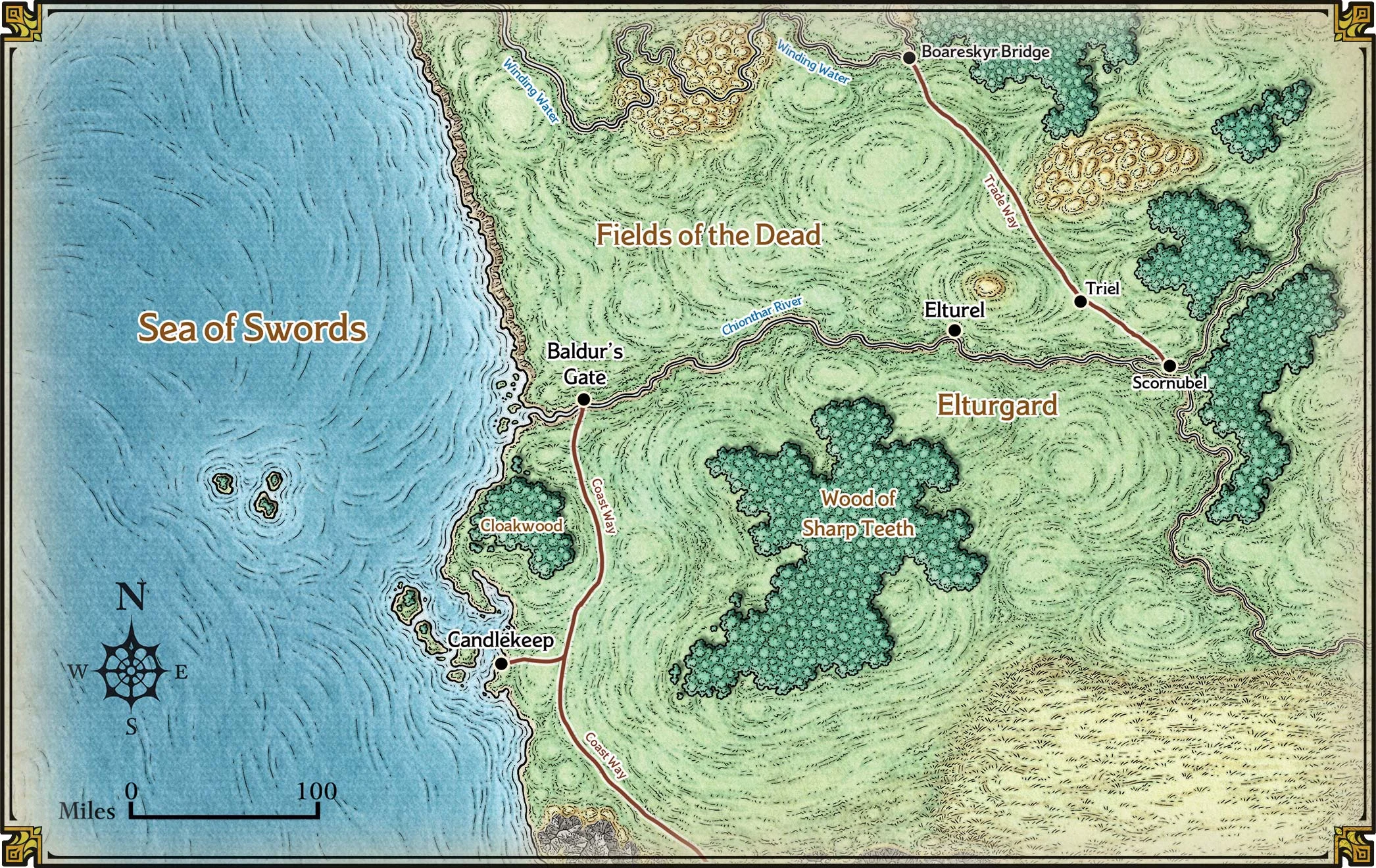 Map: Sword Coast