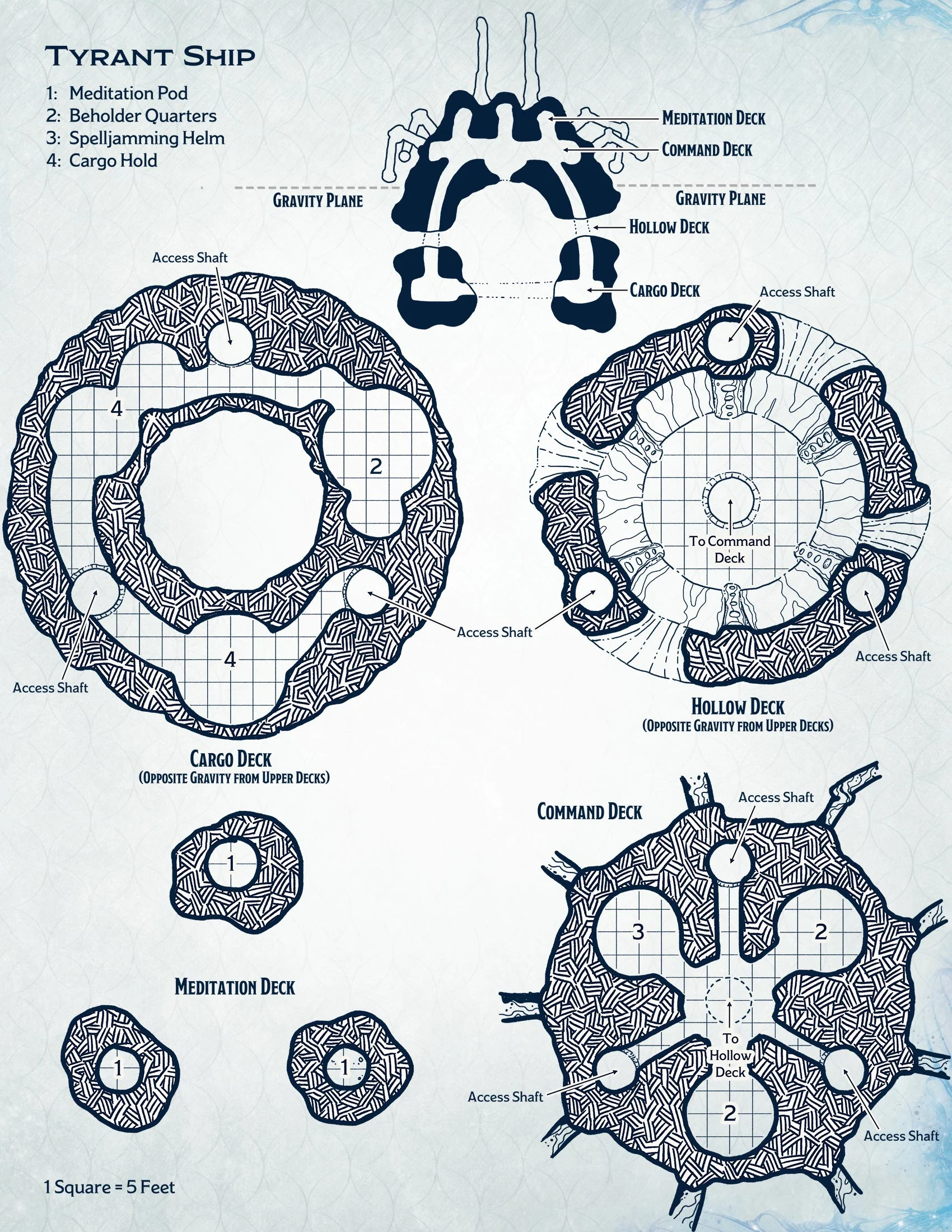 Tyrant Ship Deck Plans