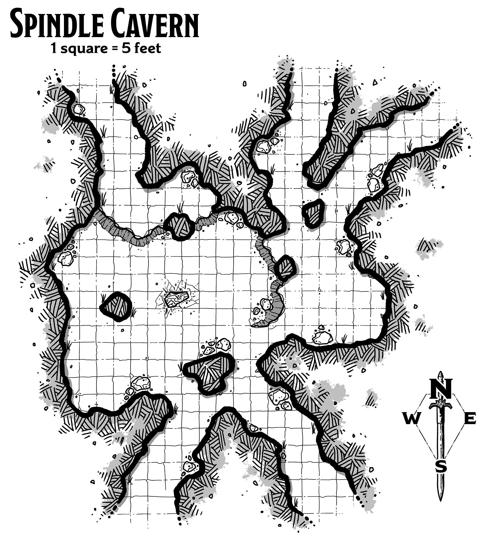 Spindle Cavern Map
