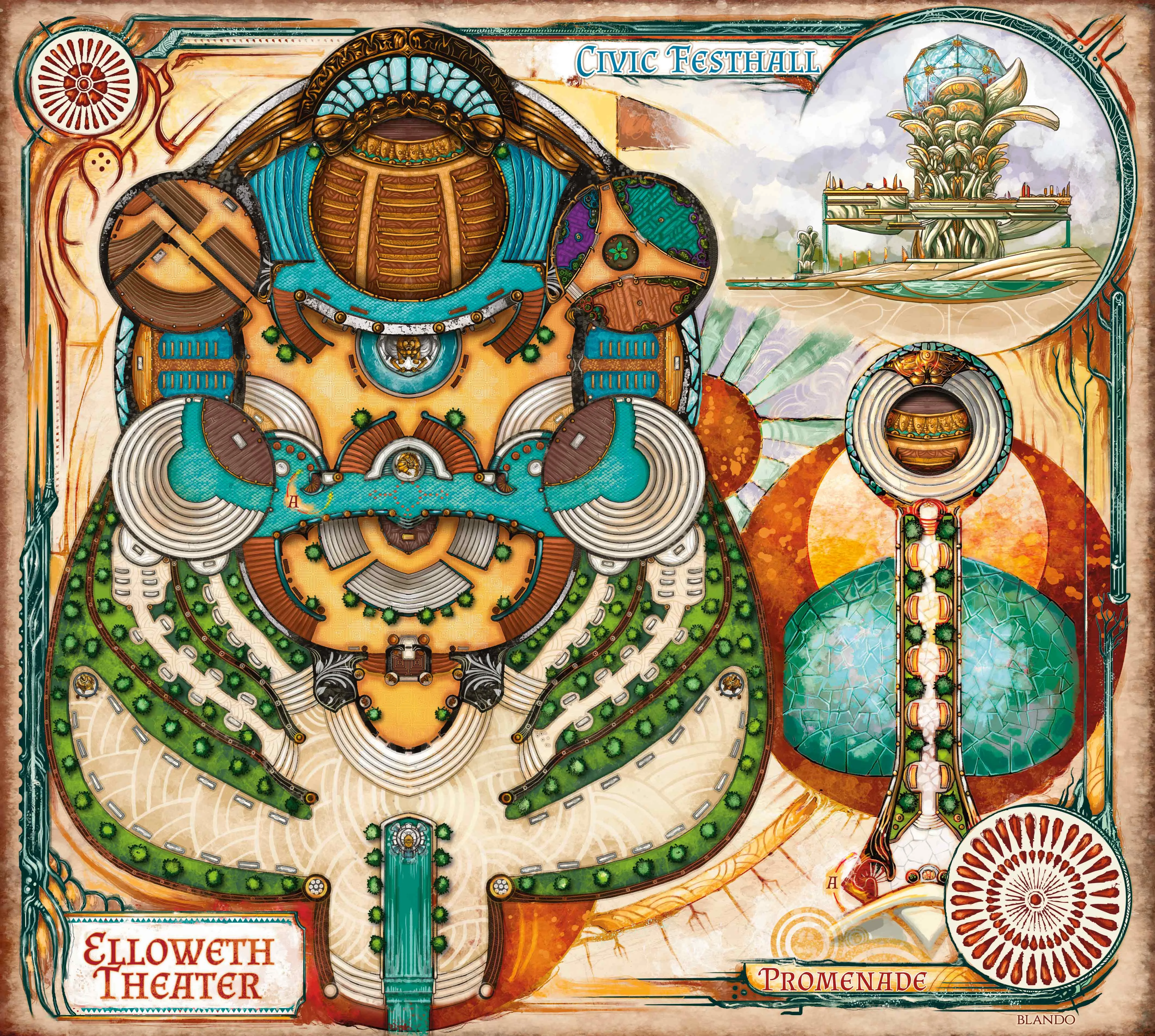 Map 2.1: Elloweth Theater in the Civic Festhall