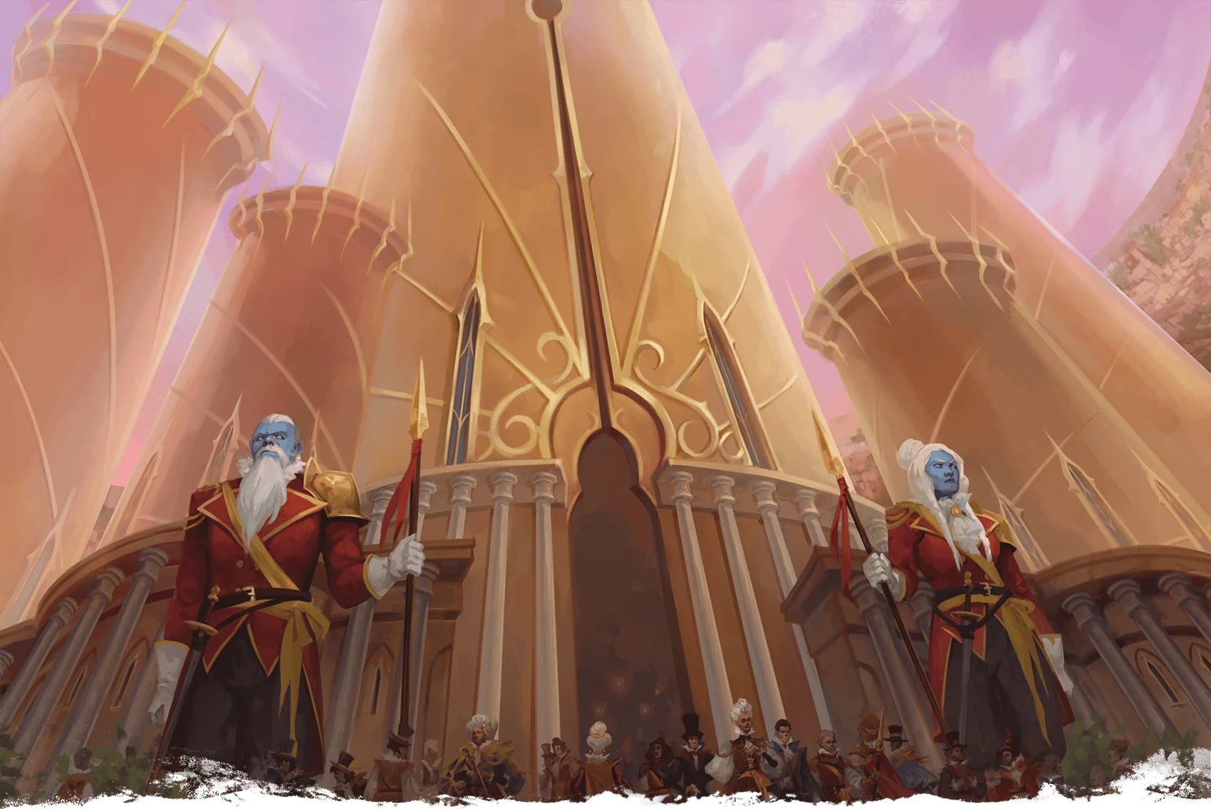 Dapper giants stand guard ...