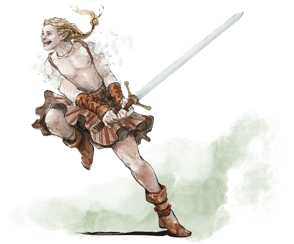 Wood Elf Barbarian of Wild Magic