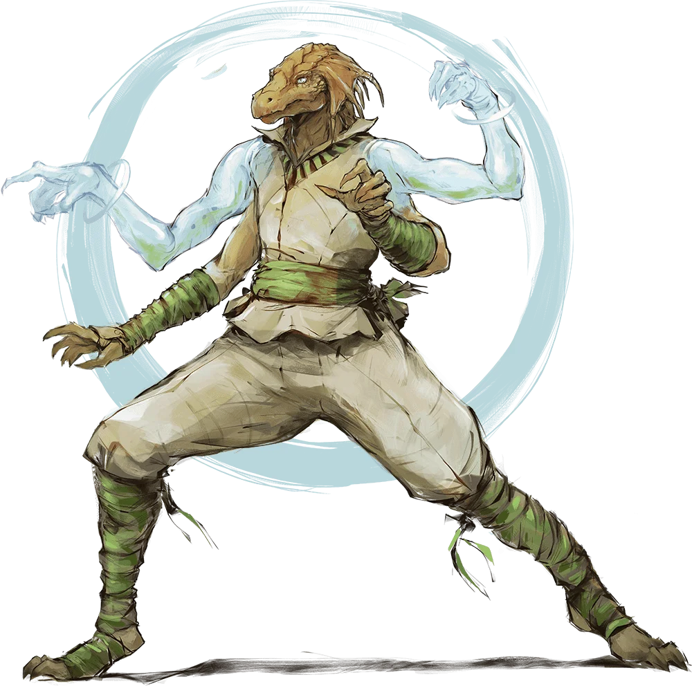 Dragonborn Monk of the Astral Self